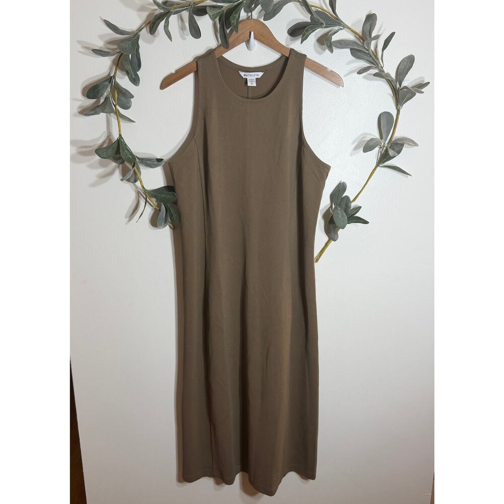 NWT Athleta Seasoft Rib Midi Tank Dress